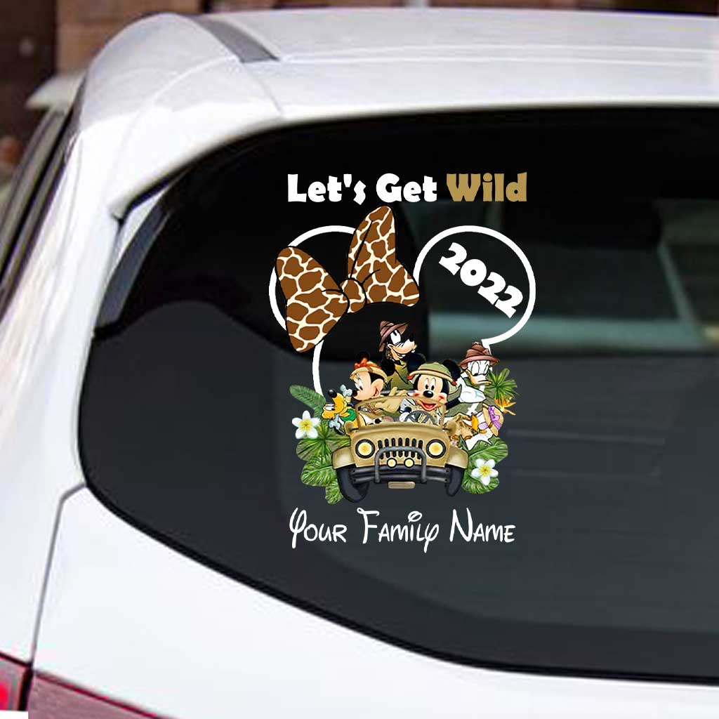 Let's Get Wild - Personalized Mouse Decal Full