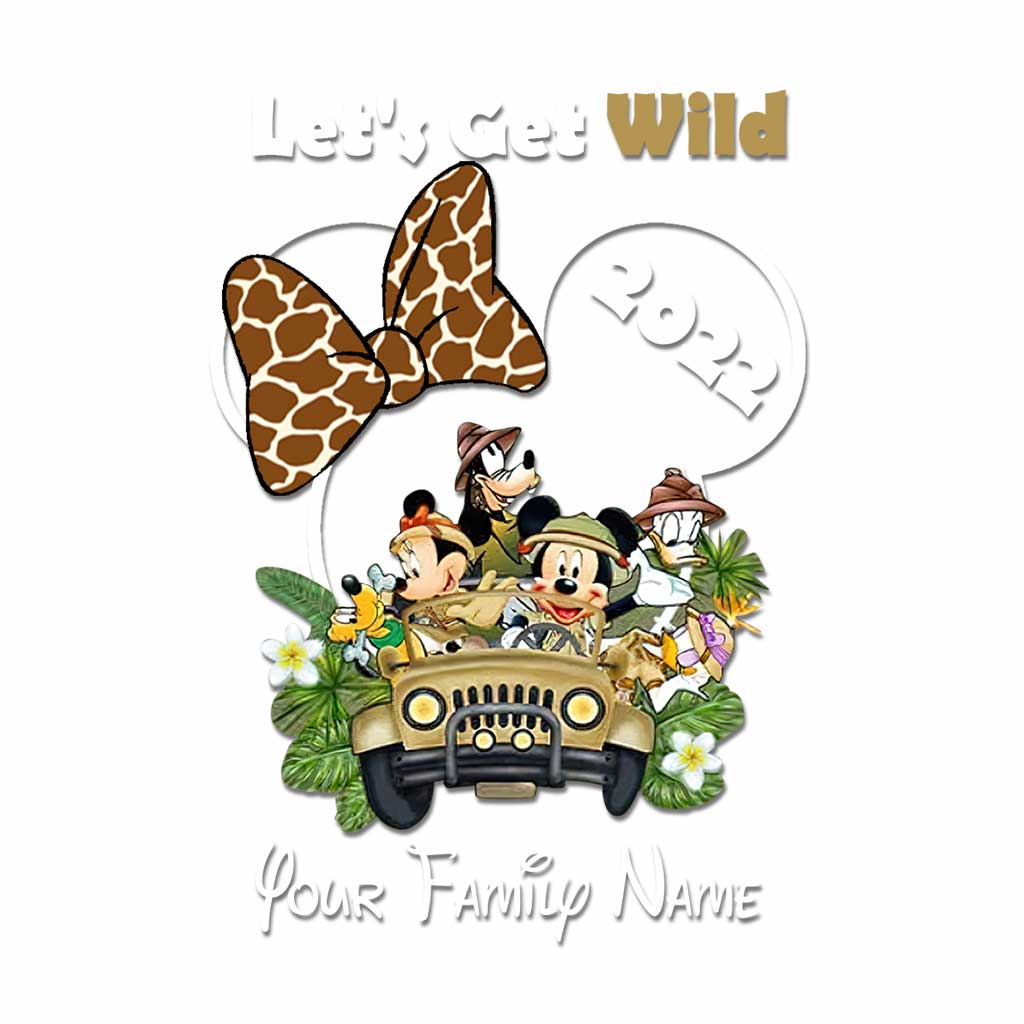 Let's Get Wild - Personalized Mouse Decal Full
