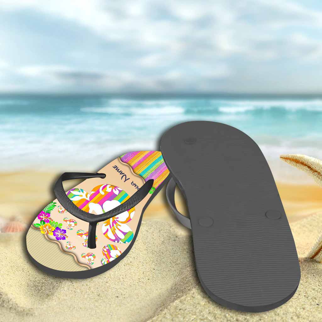 Summer Mouse Ears - Personalized Flip Flops