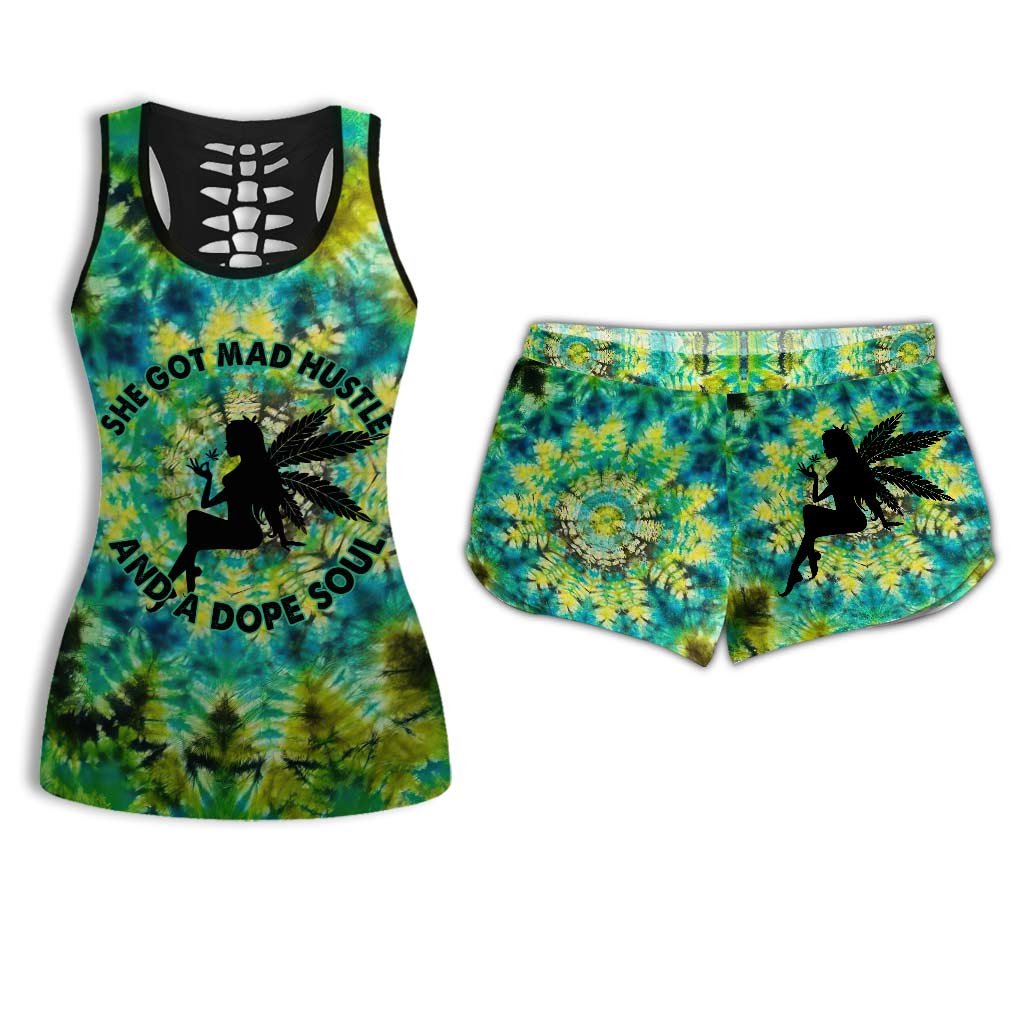 She Got Mad Hustle - Weed Hollow Tank Top and Women Shorts