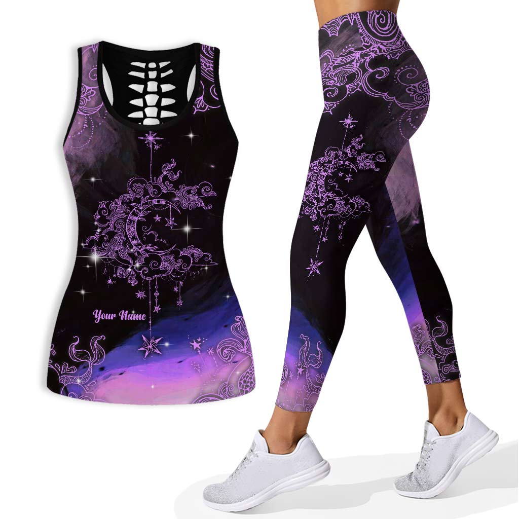 Moon Sky Wicca Sign - Personalized Witch Hollow Tank Top and Leggings