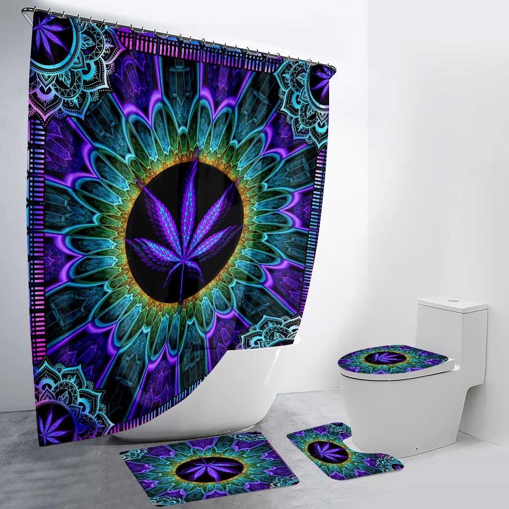 High Maintenance - Weed Bathroom Curtain & Mats Set
