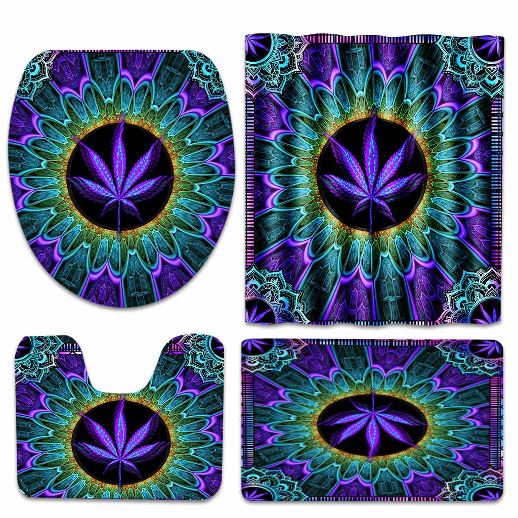 High Maintenance - Weed Bathroom Curtain & Mats Set