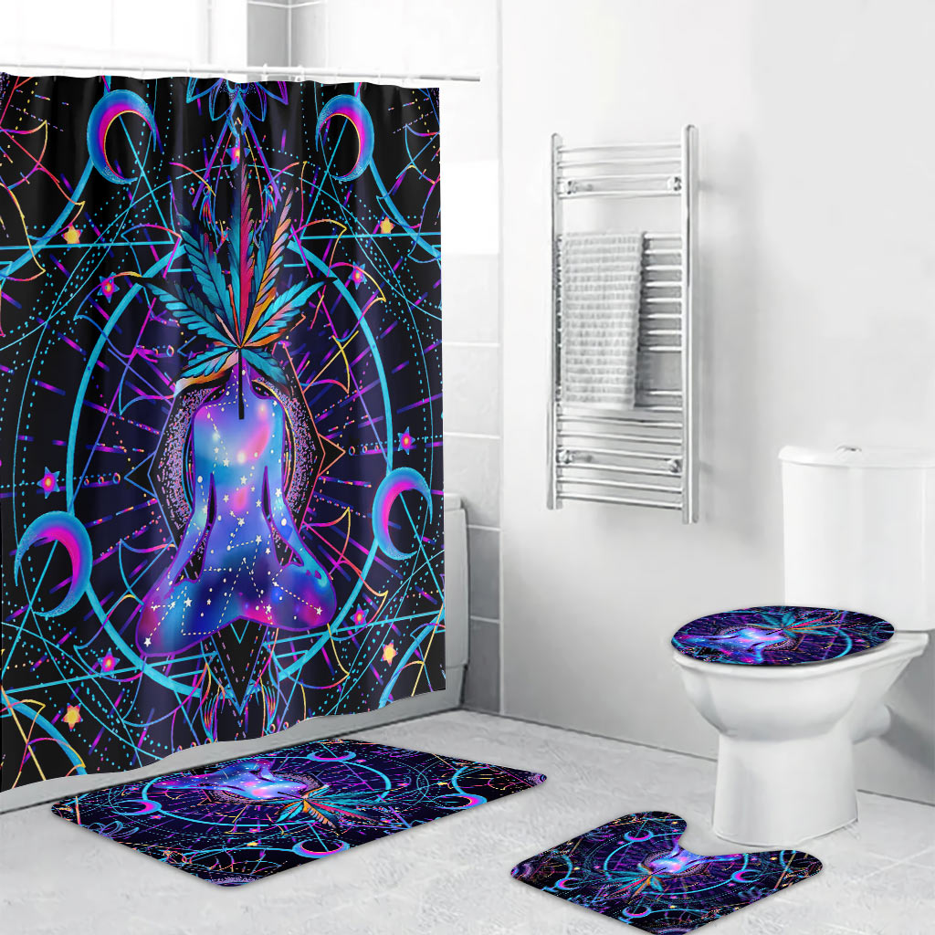 Pot Head - Weed Bathroom Curtain & Mats Set
