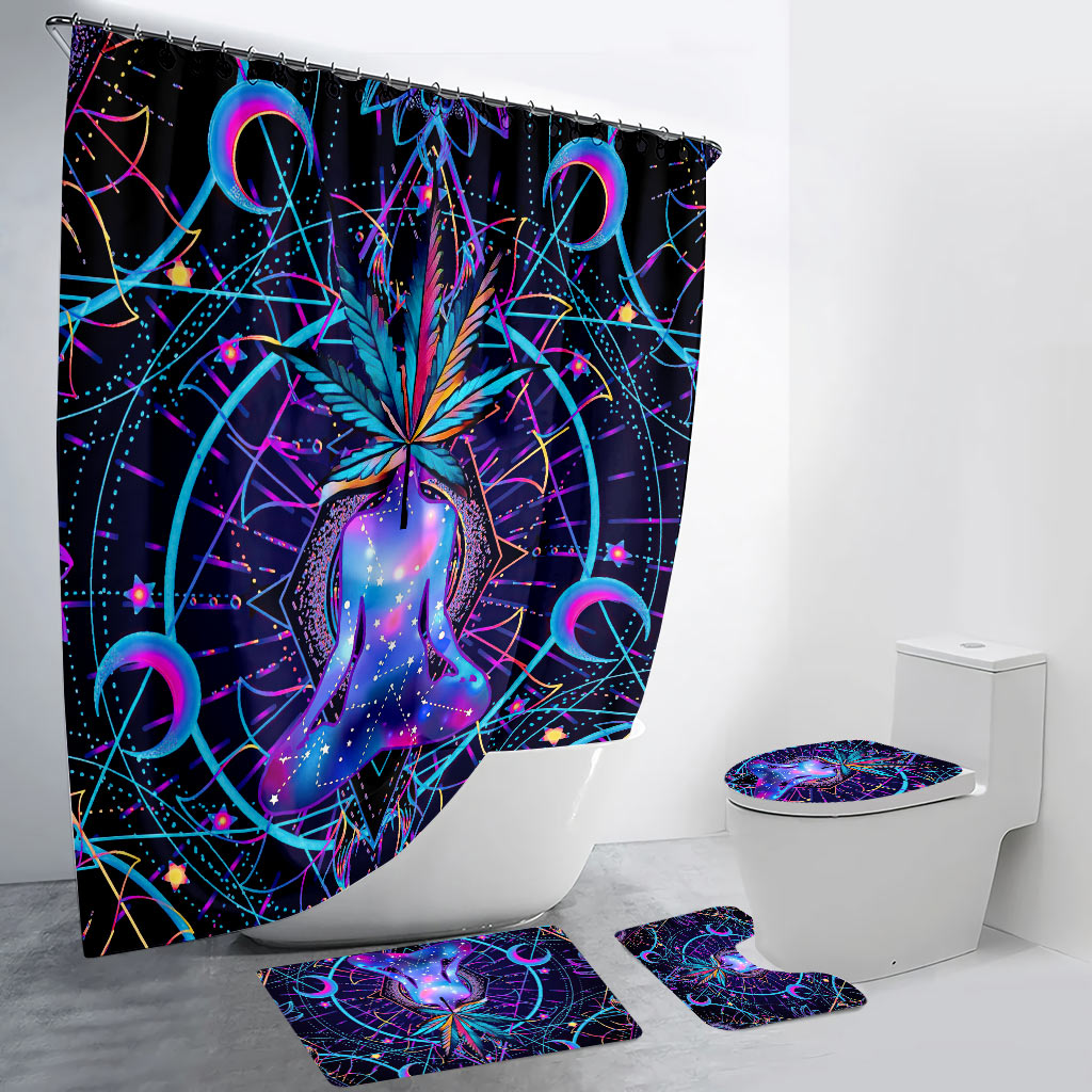 Pot Head - Weed Bathroom Curtain & Mats Set