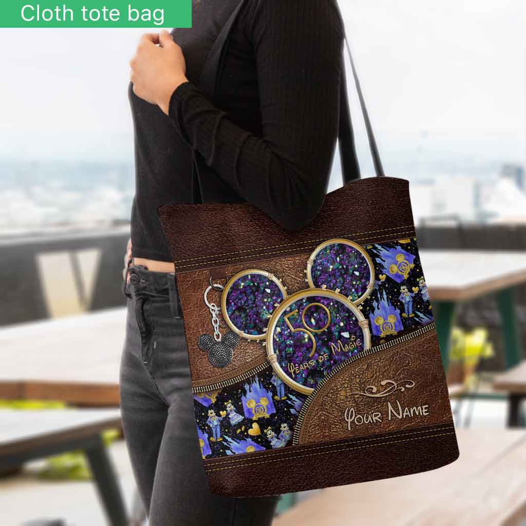 50th Years Of Magic Kingdom - Personalized Mouse Tote Bag