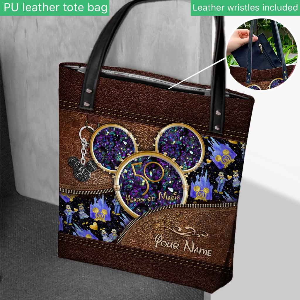 50th Years Of Magic Kingdom - Personalized Mouse Tote Bag