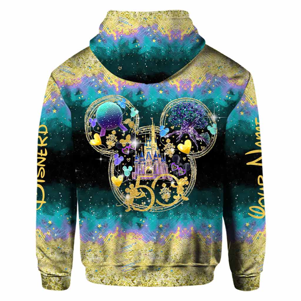 Magic 50 Years - Personalized Mouse All Over T-shirt and Hoodie
