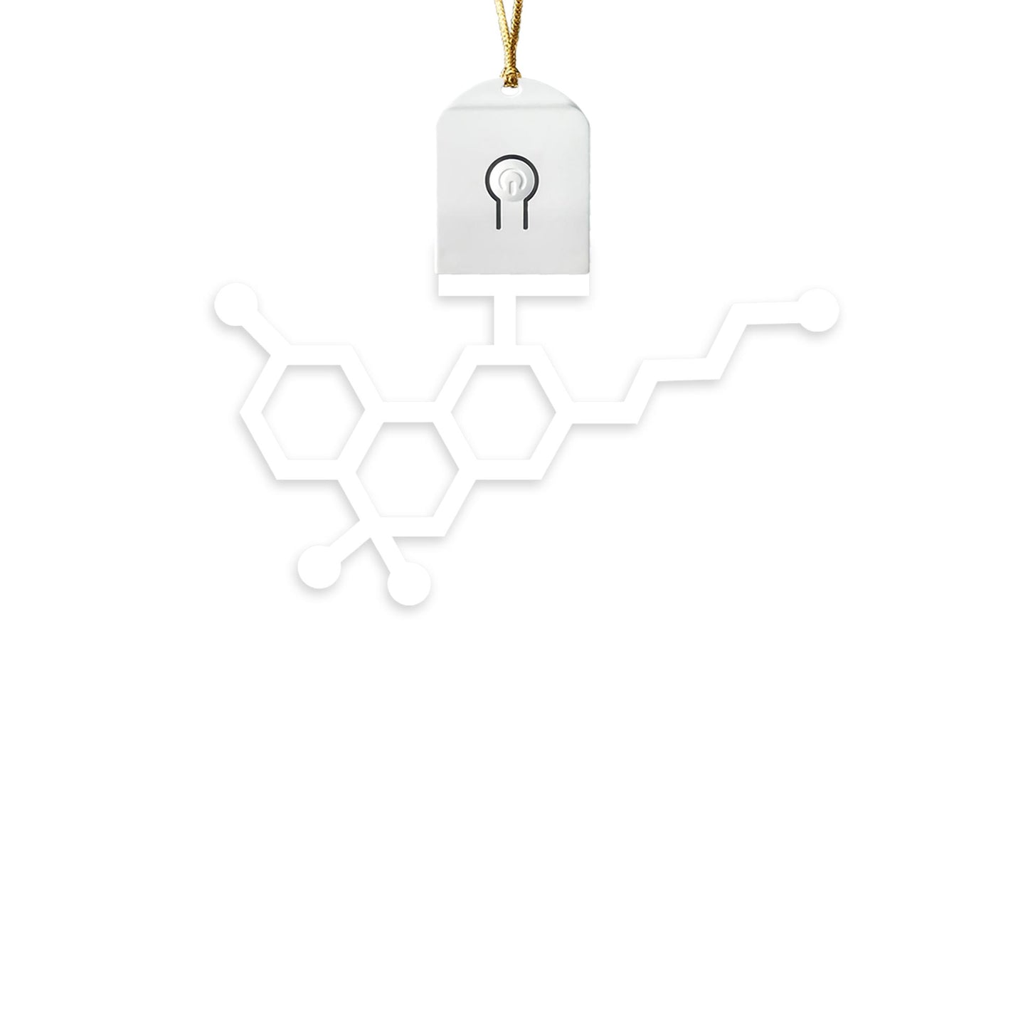 THC Molecule - Christmas Weed Shaped Led Acrylic Ornament