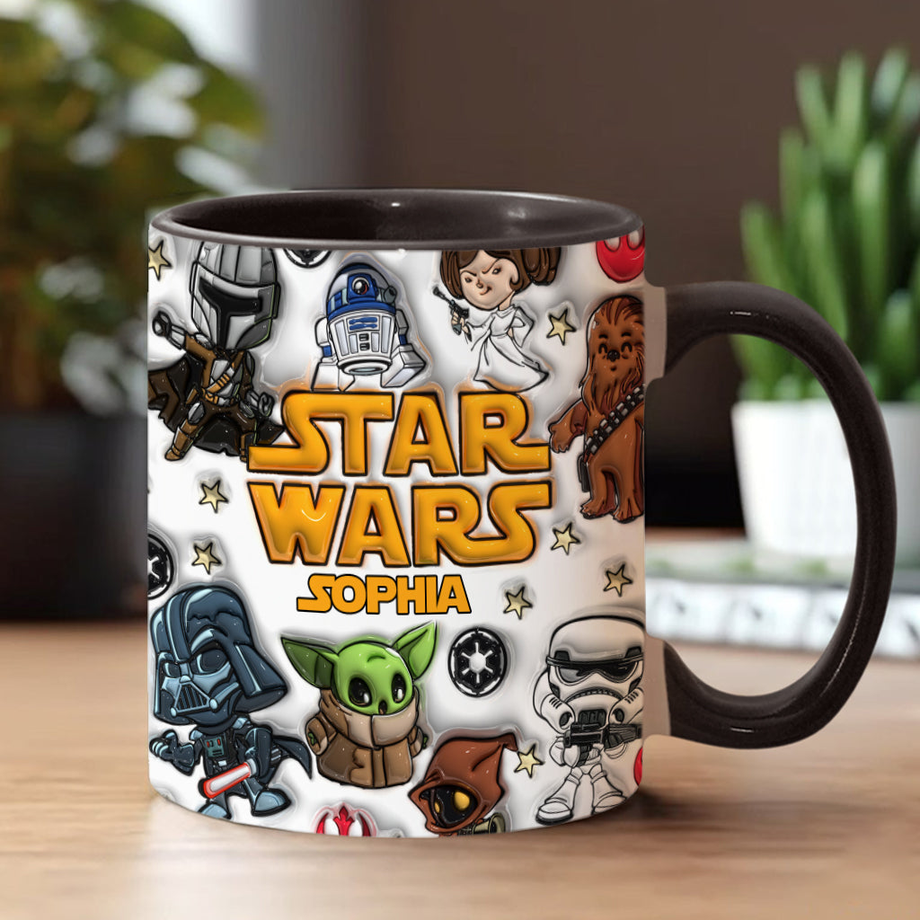 The Galaxy - Personalized The Force Accent Mug