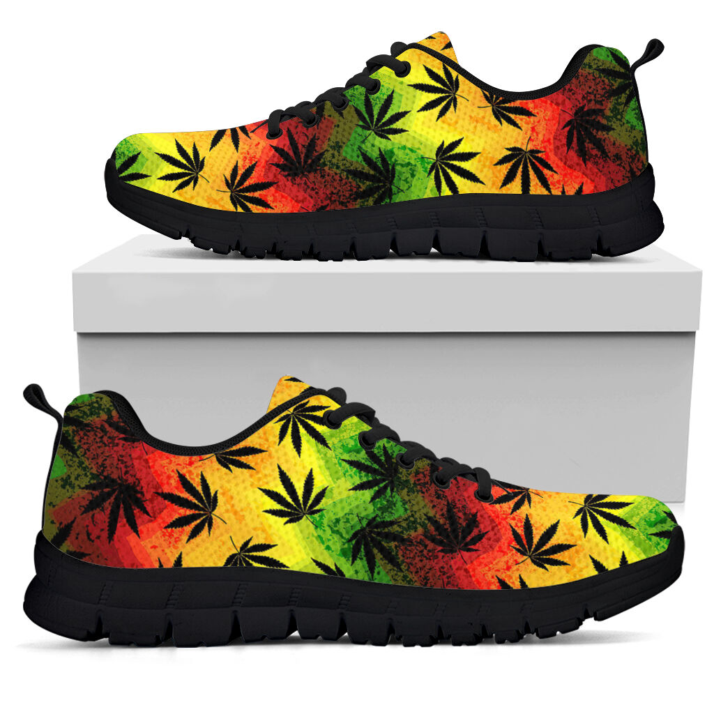 Rainbow Chevron - Weed Sneakers 0822