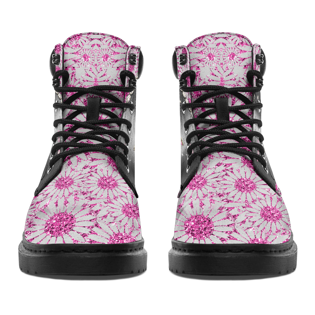 Faith Hope Love Breast Cancer Awareness All Season Boots 0622