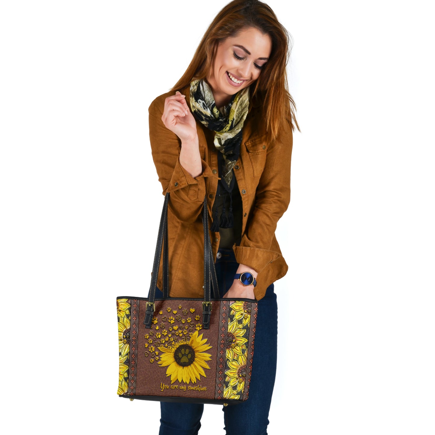 You Are My Sunshine Dog Leather Bag 0622