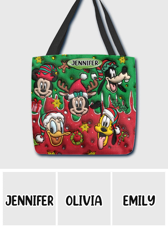 Christmas Is Coming - Personalized Mouse Tote Bag
