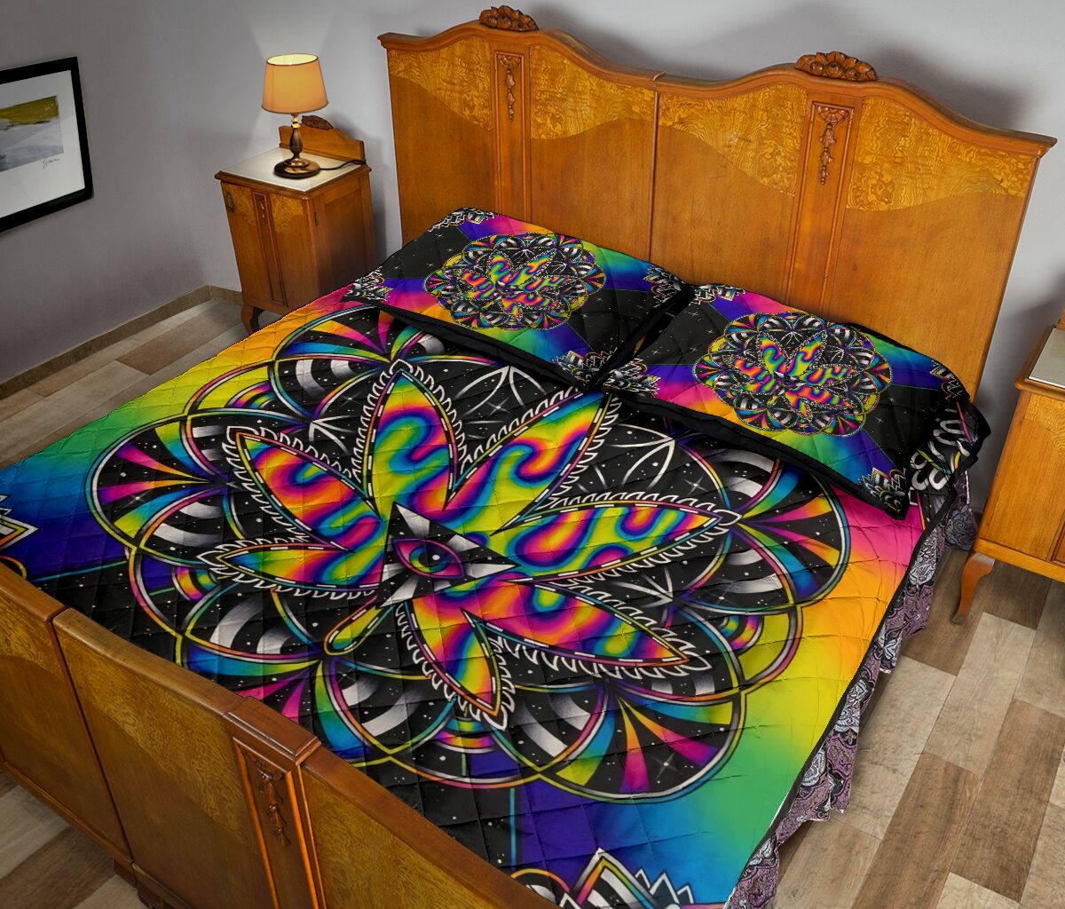 Trippy 420 - Weed Quilt Set 0822