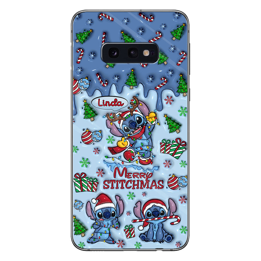 Merry Stichmas - Personalized Ohana Phone Case