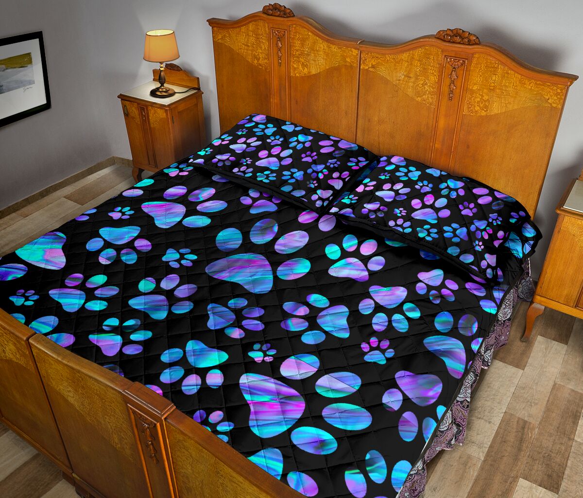 Magic Nights Dog Quilt Set 0622