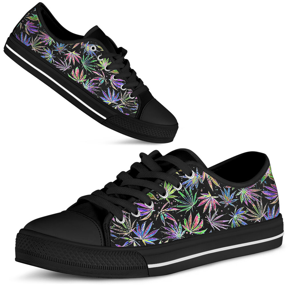 Neon Pot Party - Weed Low Top Shoes 0822