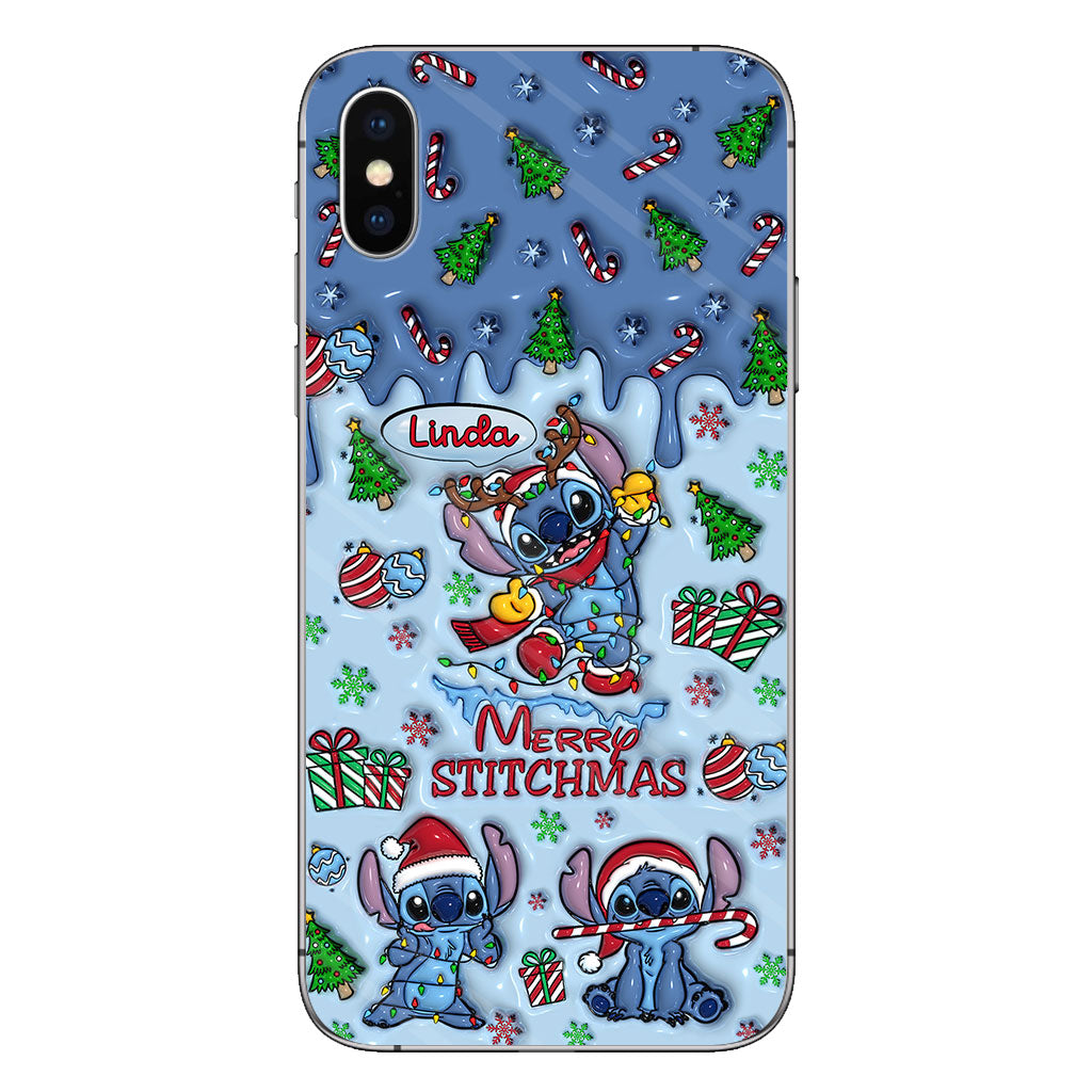 Merry Stichmas - Personalized Ohana Phone Case