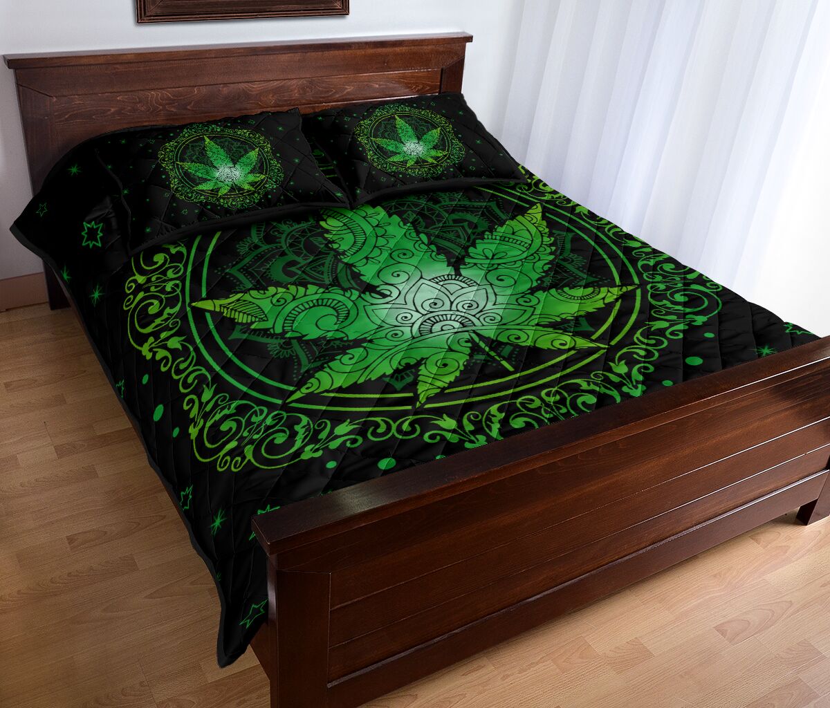 Green Leaf - Weed Quilt Set 0822
