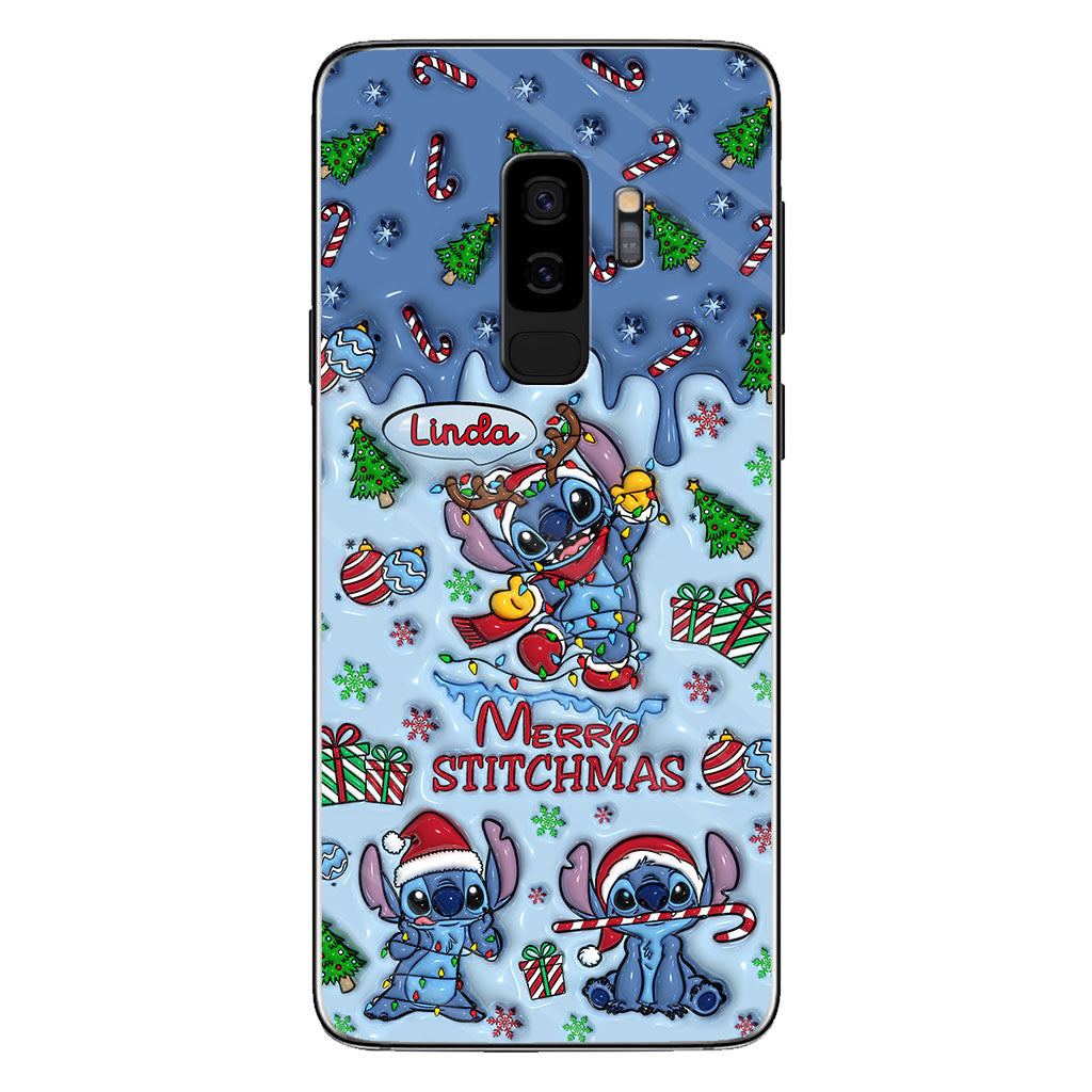 Merry Stichmas - Personalized Ohana Phone Case
