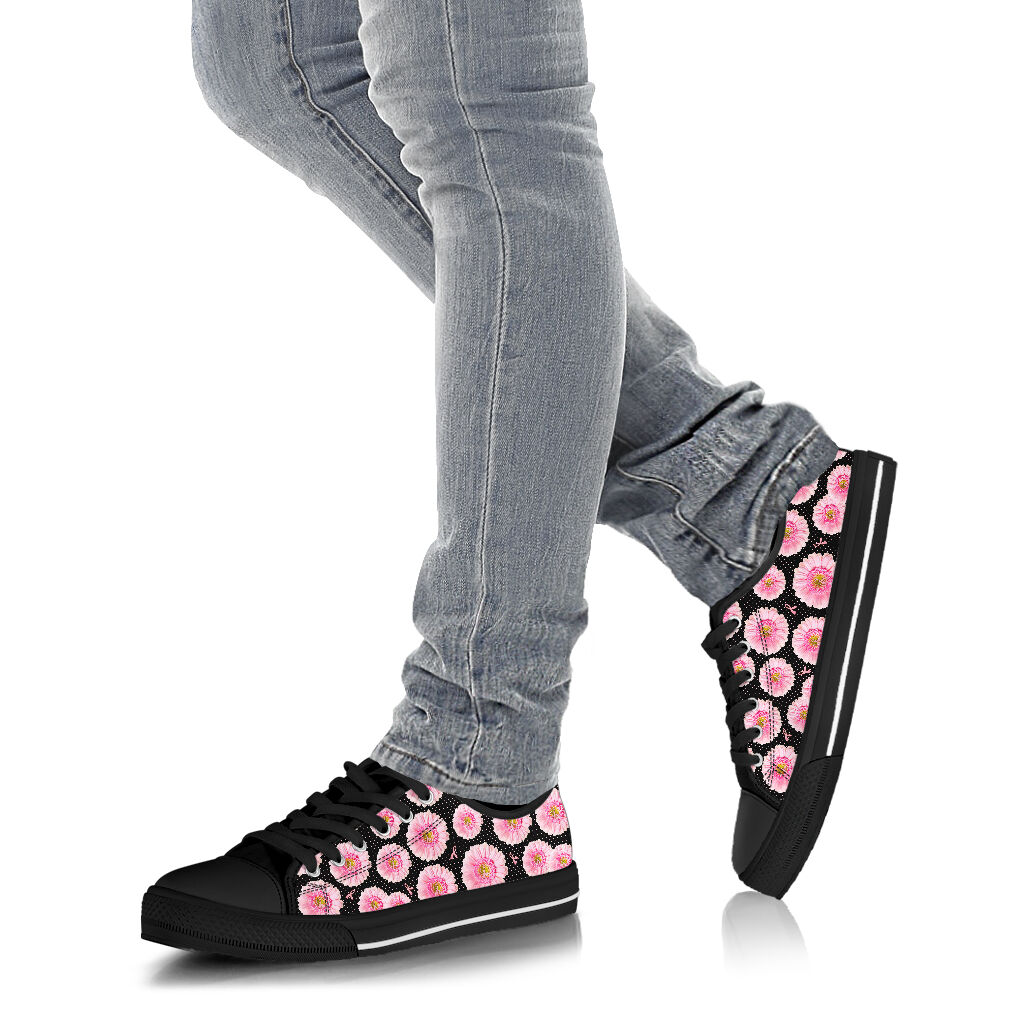 Breast Cancer Daisy Breast Cancer Awareness Low Top Shoes 0622