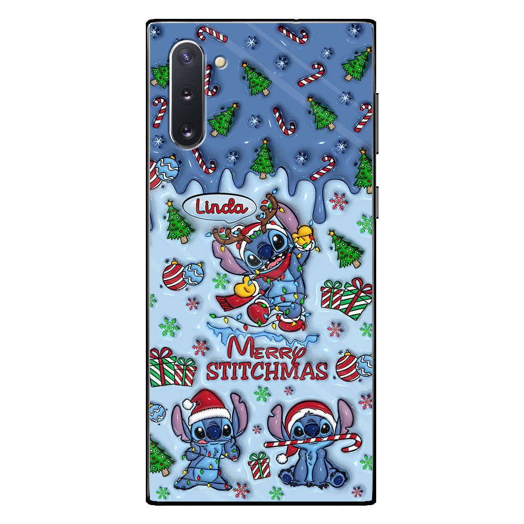 Merry Stichmas - Personalized Ohana Phone Case