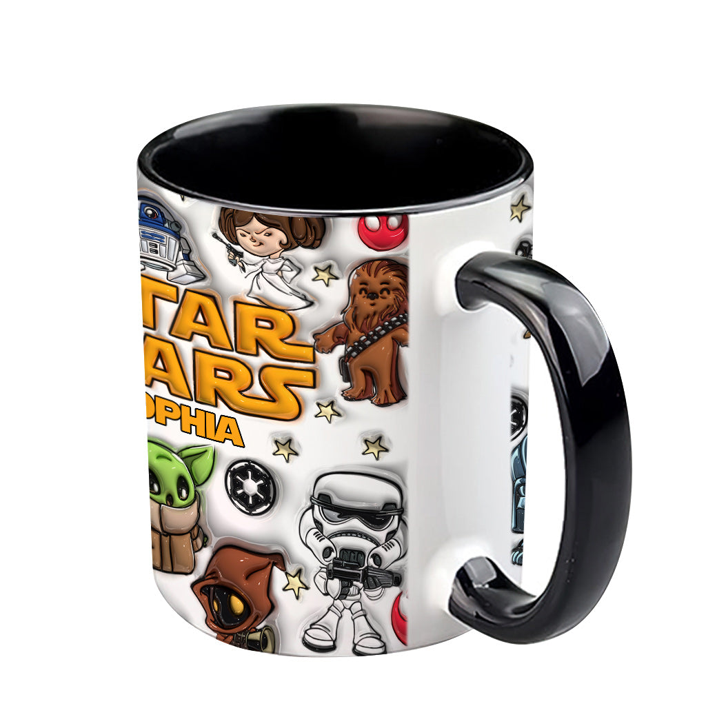 The Galaxy - Personalized The Force Accent Mug
