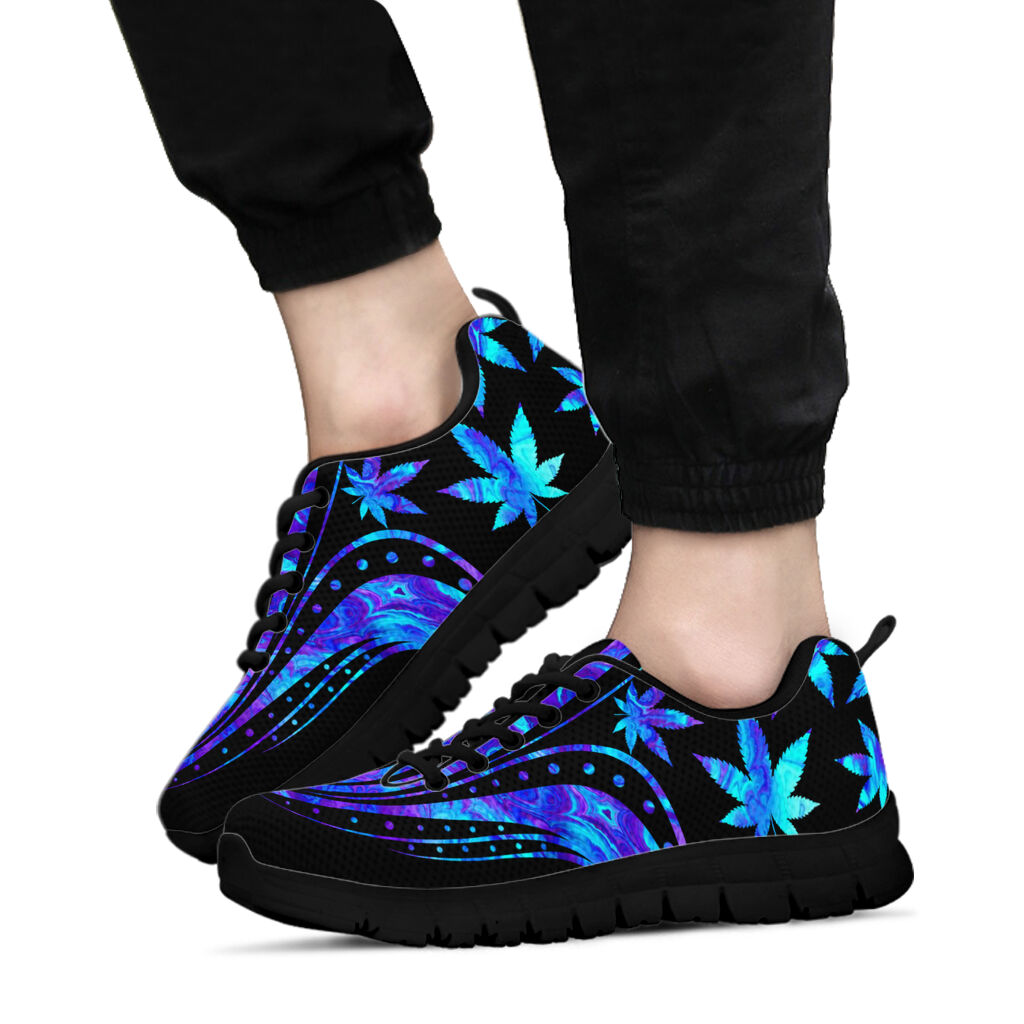 Vintage Blue Mandala - Weed Sneakers 0822