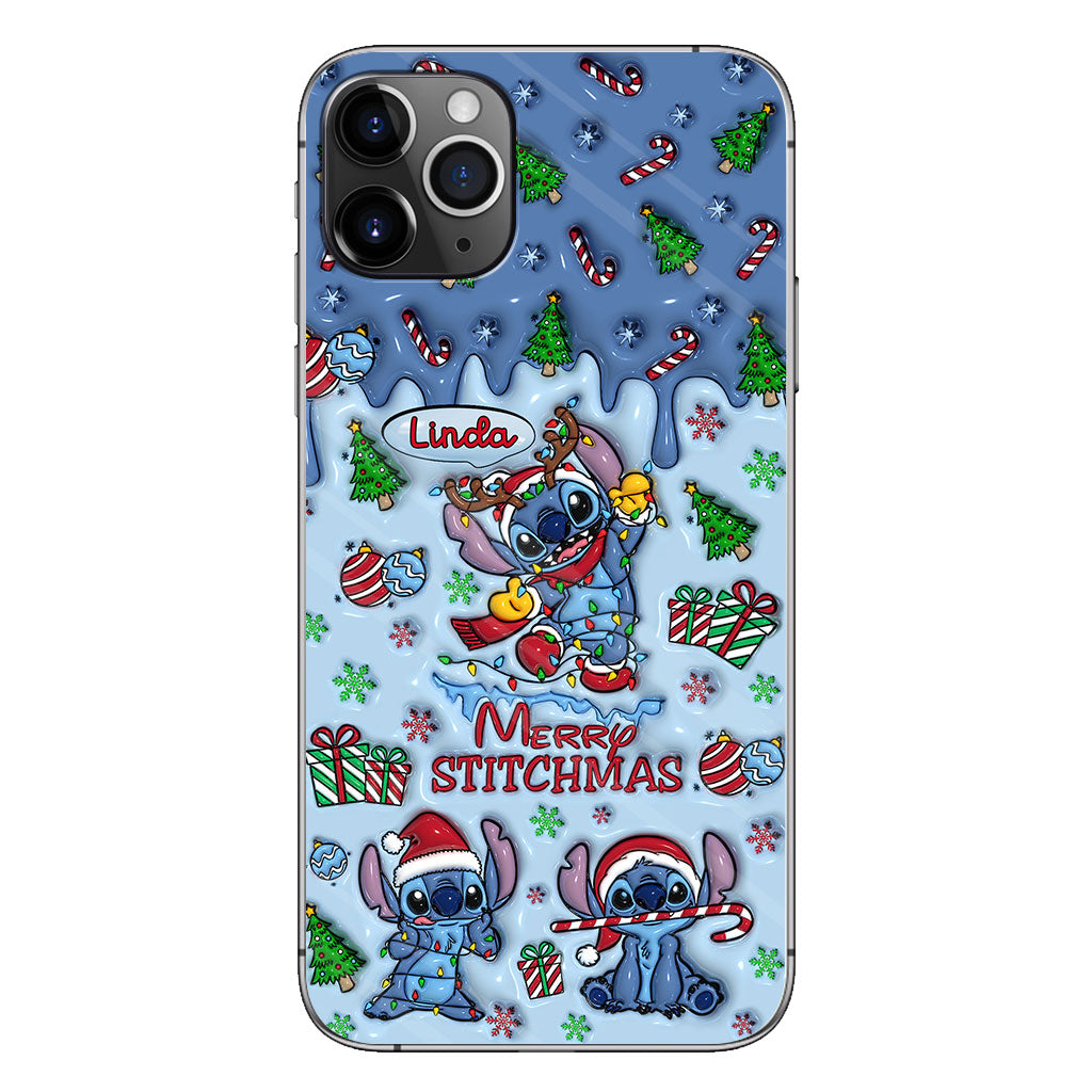 Merry Stichmas - Personalized Ohana Phone Case