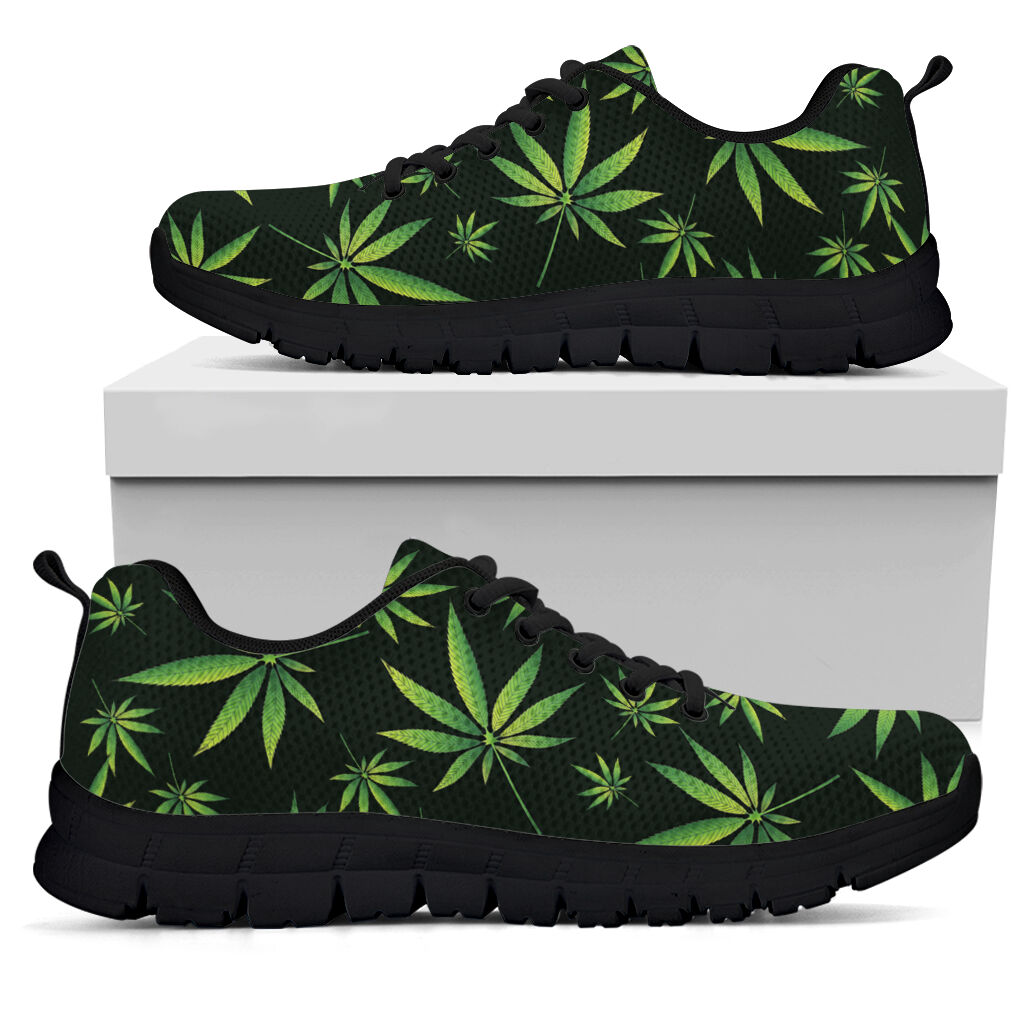 Green Leaves Pattern - Weed Sneakers 0822