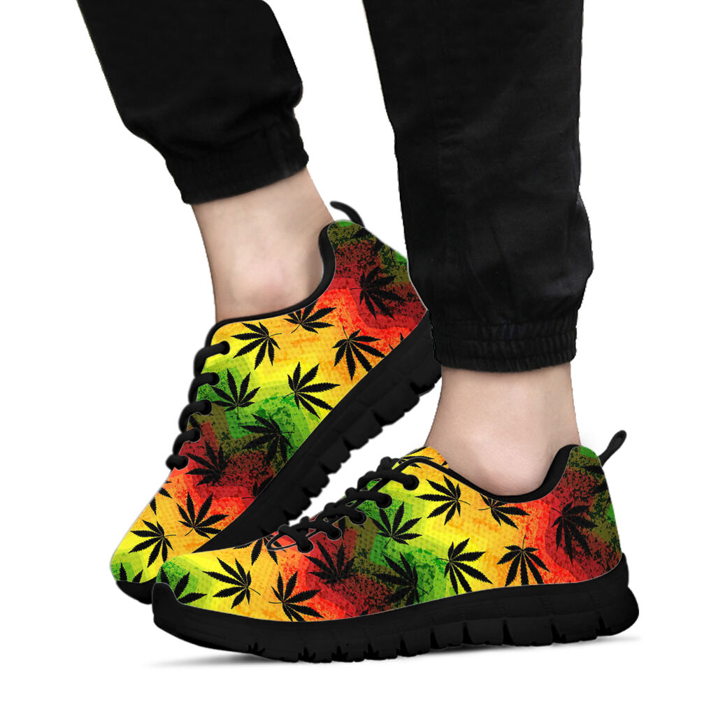 Rainbow Chevron - Weed Sneakers 0822