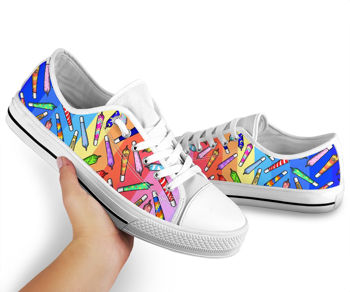 High Everyday And Every Night - Weed Low Top Shoes 0822