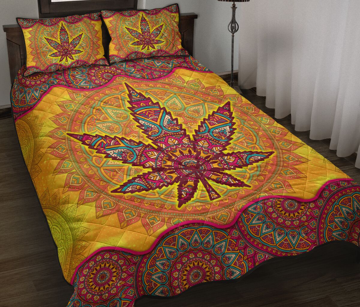 Colorful Mandala - Weed Quilt Set 0822