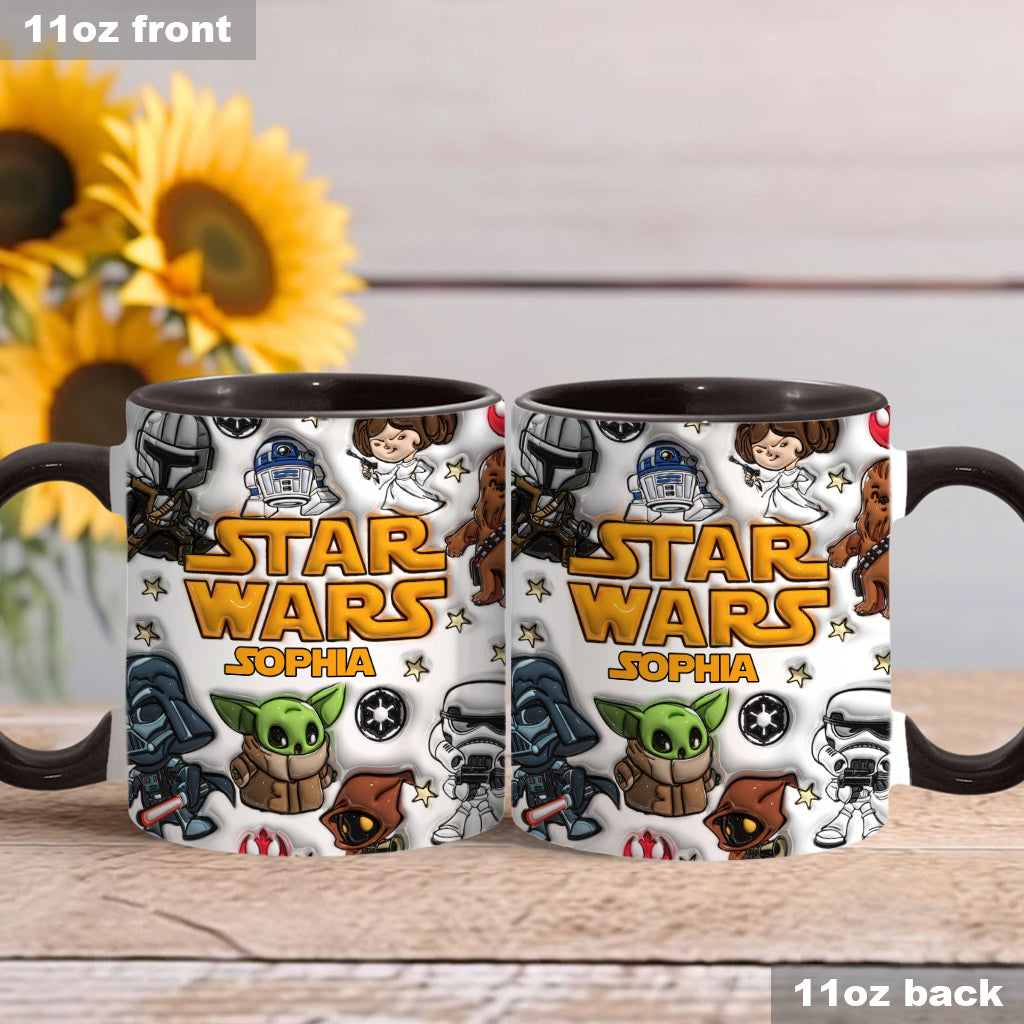 The Galaxy - Personalized The Force Accent Mug