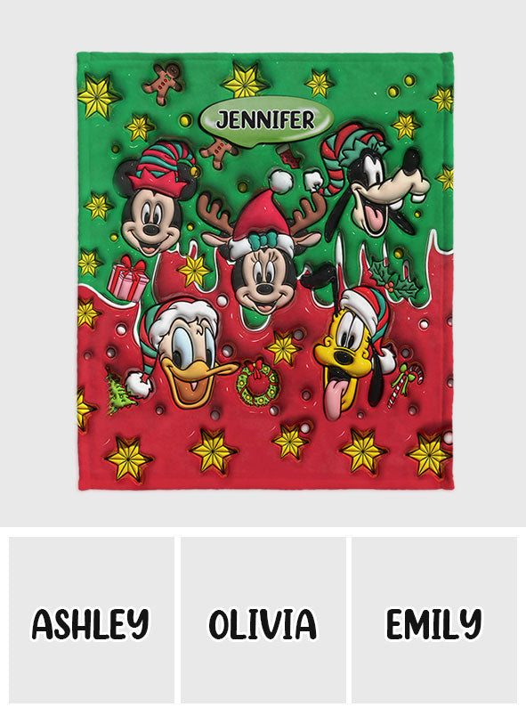 Christmas Is Coming - Personalized Mouse Blanket