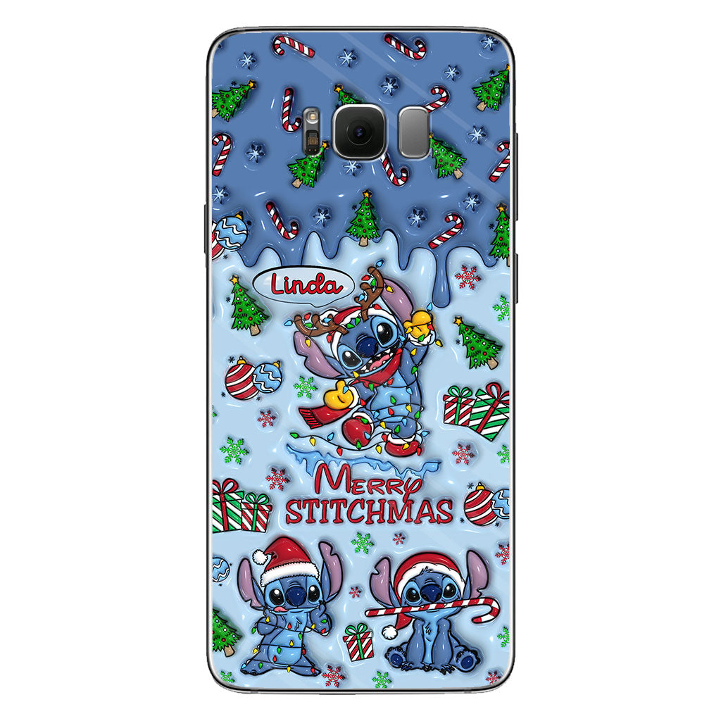 Merry Stichmas - Personalized Ohana Phone Case