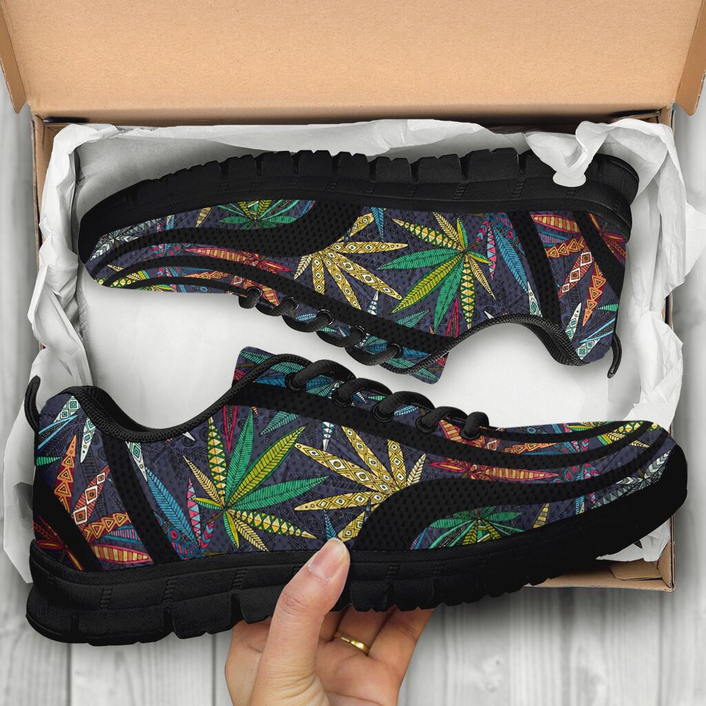 Lovely Leaves - Weed Leather Boots 0622