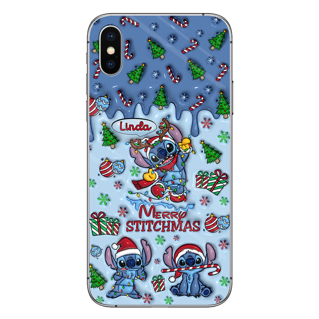 Merry Stichmas - Personalized Ohana Phone Case