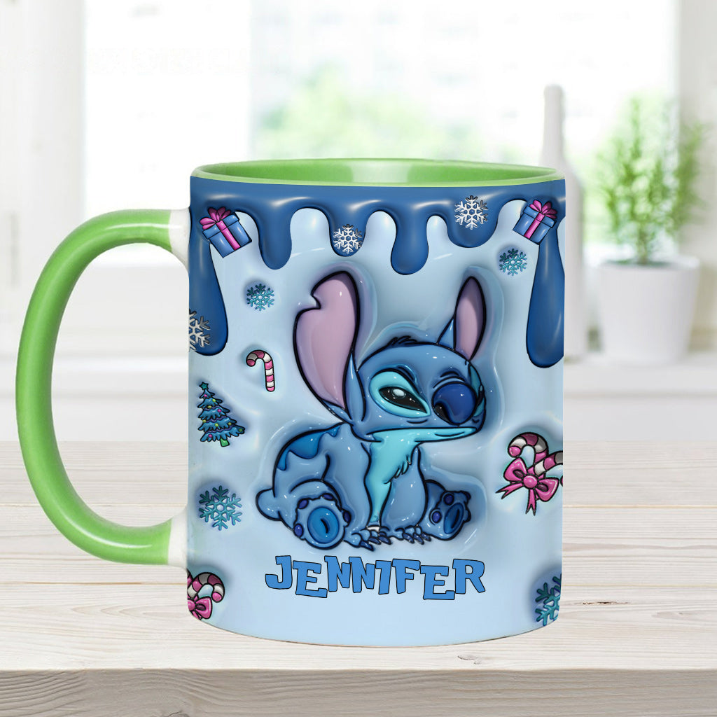 Touch This And I'll Bite You - Personalized Ohana Accent Mug