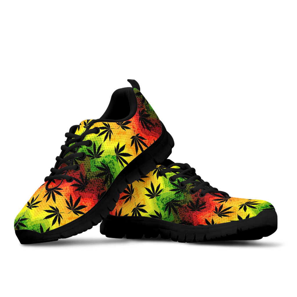 Rainbow Chevron - Weed Sneakers 0822