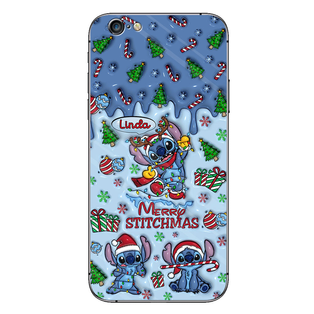 Merry Stichmas - Personalized Ohana Phone Case