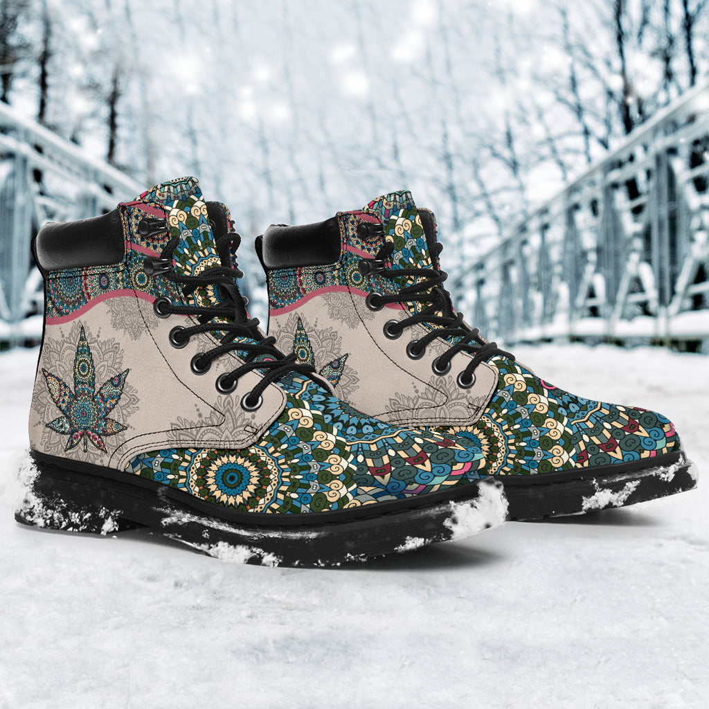 Vintage Mandala - Weed All Season Boots 0822