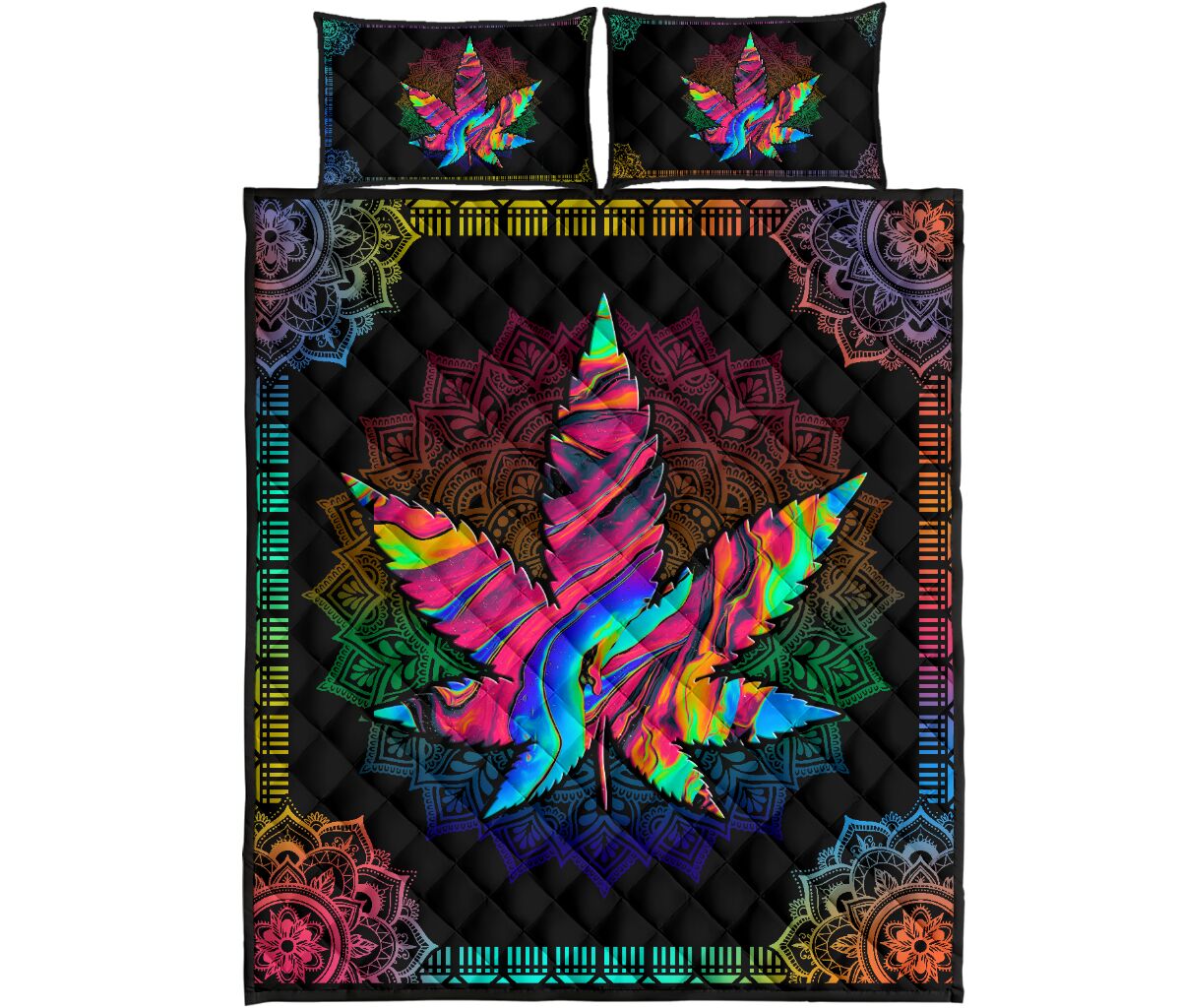 Colorful Mandala - Weed Quilt Set 0822