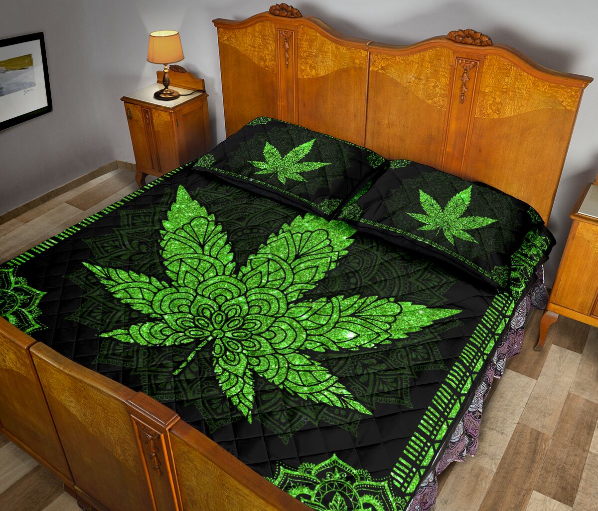 Stay High - Weed Quilt Set 0822