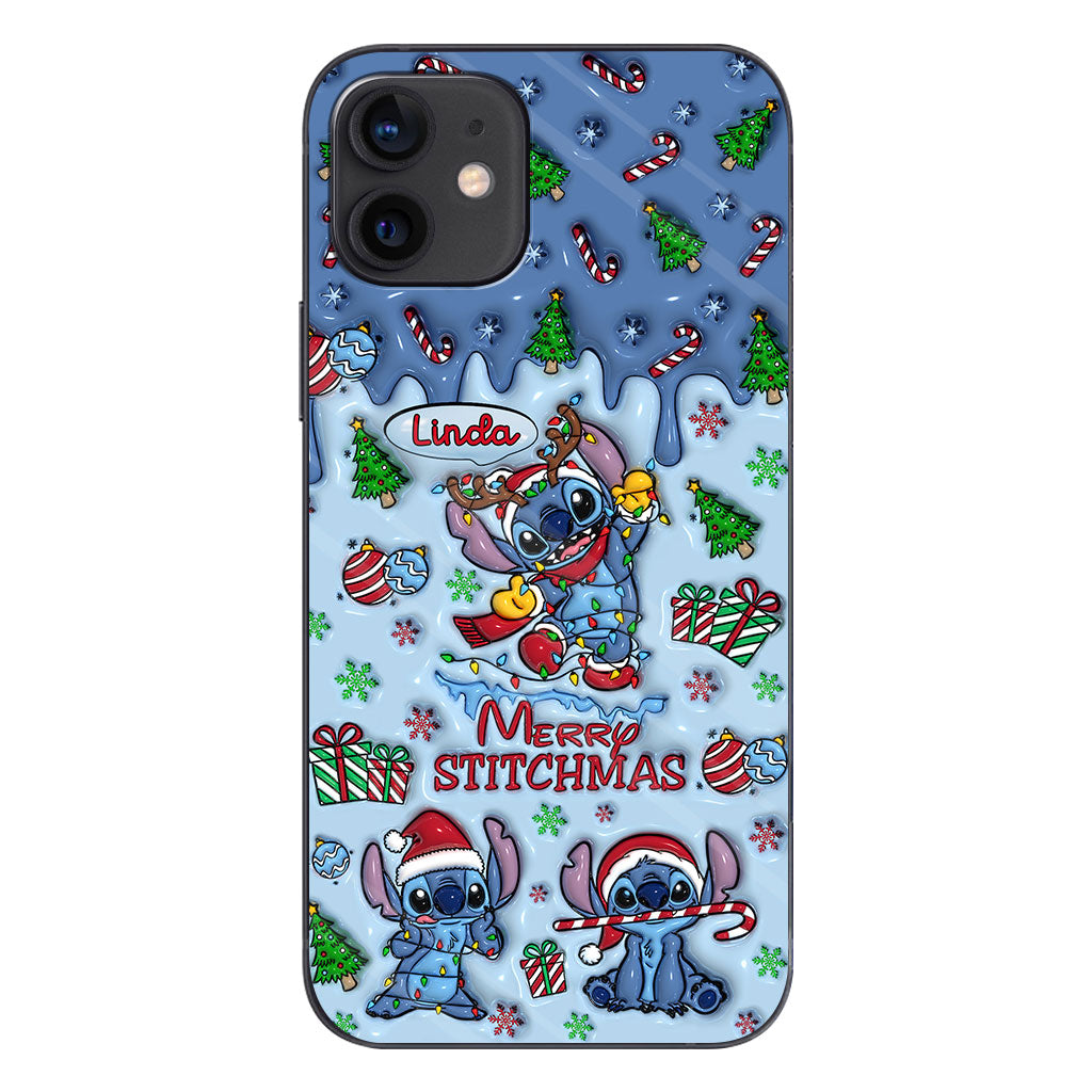 Merry Stichmas - Personalized Ohana Phone Case