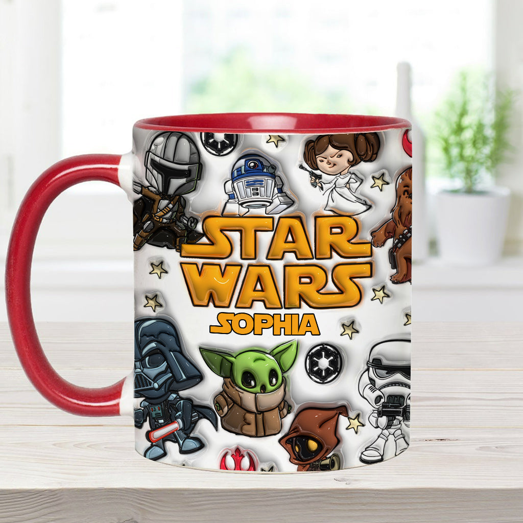 The Galaxy - Personalized The Force Accent Mug