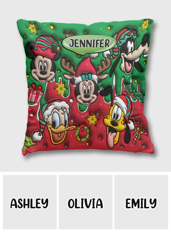 Christmas Is Coming - Personalized Mouse Throw Pillow