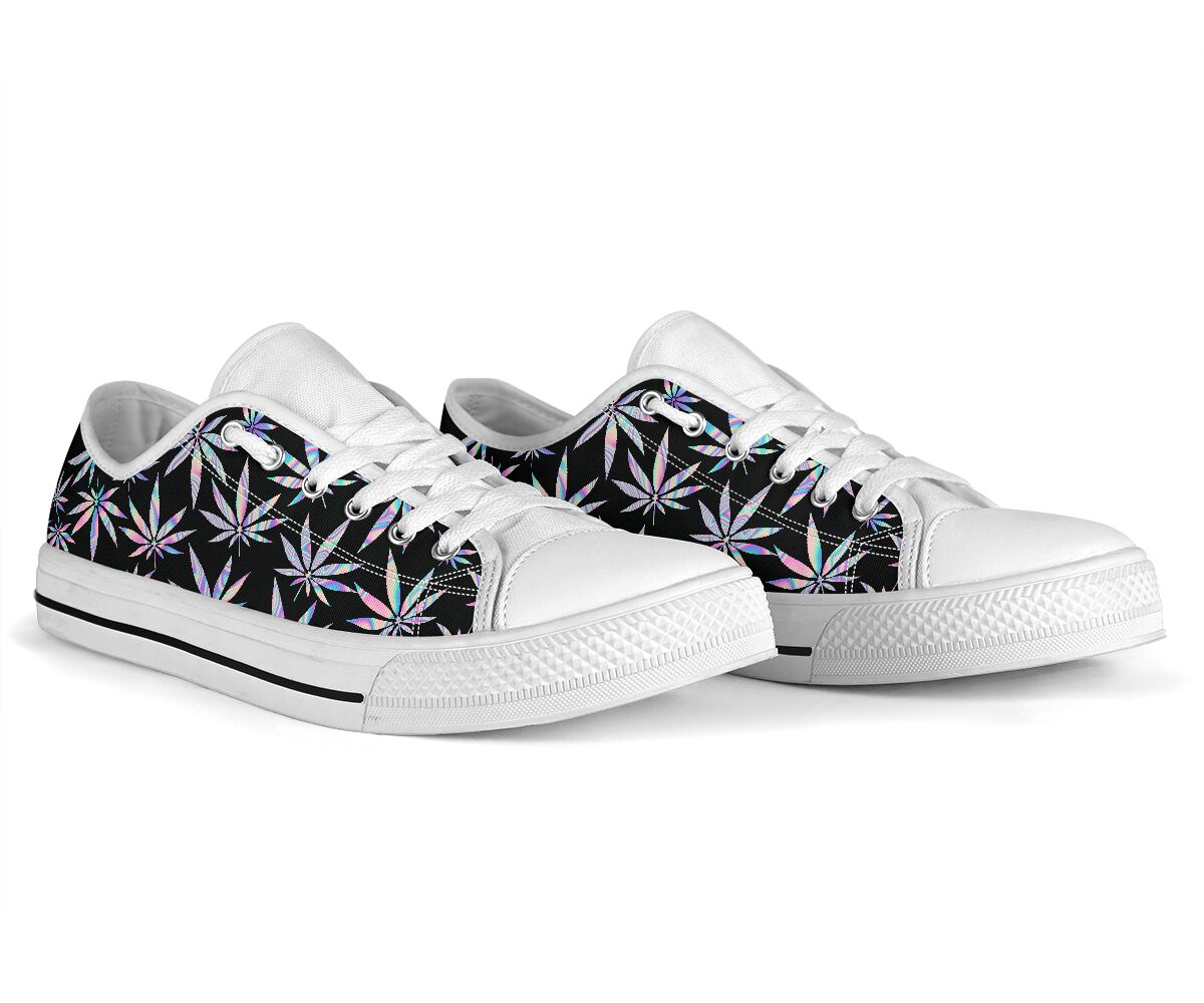 Holographic Stoner - Weed Low Top Shoes 0822