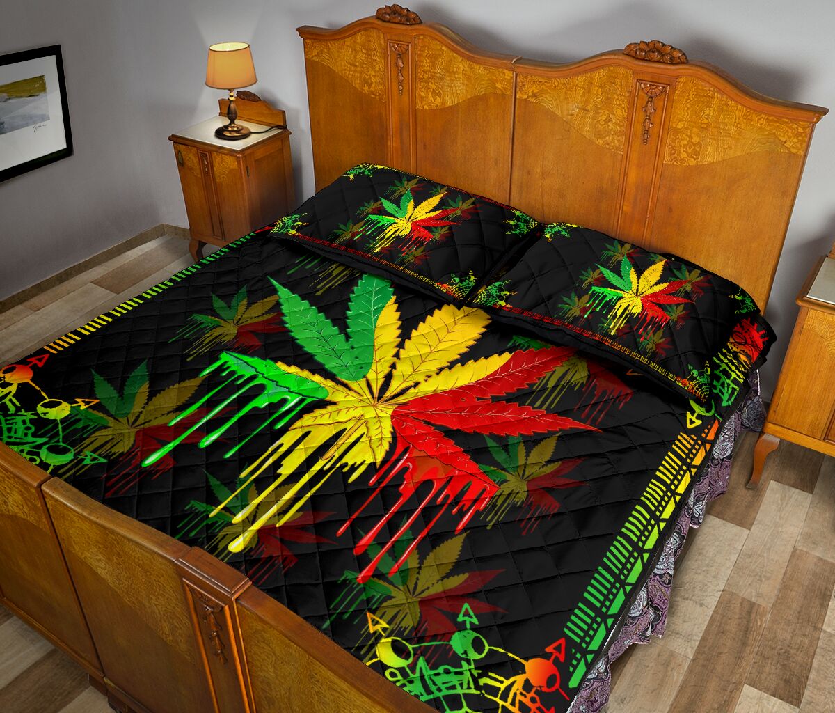 Dripping Soul - Weed Quilt Set 0822